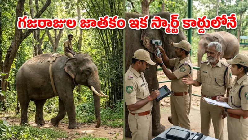 గజరాజులకు 'ఆధార్'.. ఏపీ అటవీశాఖ వినూత్న ముందడుగు!
