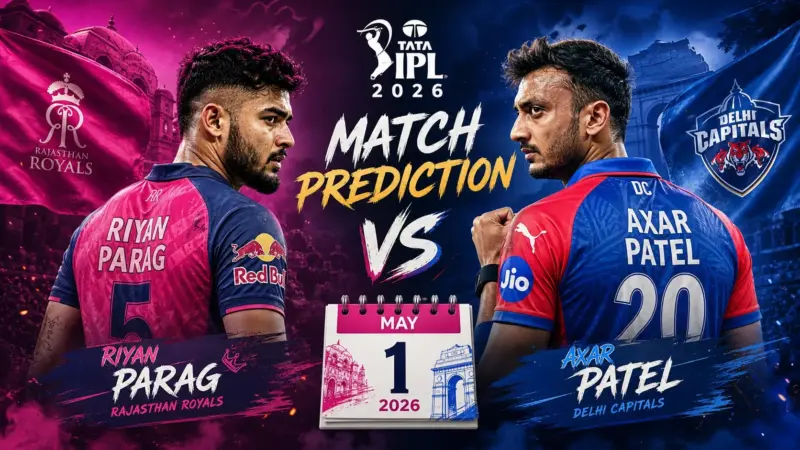 RR vs DC match prediction: Who will win today's IPL 2026 match between Rajasthan Royals & Delhi Capitals?