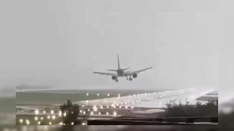 Fengal Cyclone: IndiGo Flight Struggles To Land During Landing At Chennai Airport | Watch Video