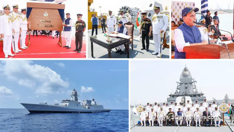 Indian Navy's latest stealth frigate 'INS Taragiri' commissioned in Visakhapatnam