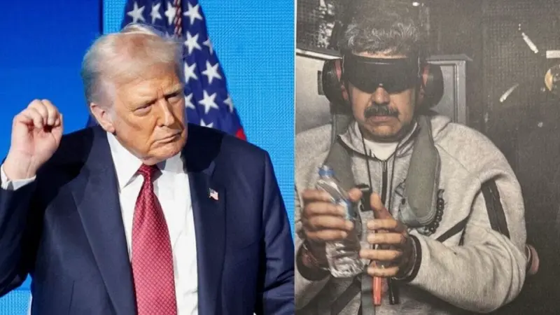 Donald Trump shares FIRST PHOTO of captured Venezuela's Nicolas Maduro on board USS Iwo Jima