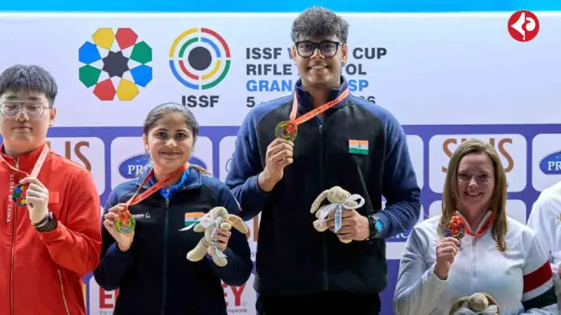 গ্রানাডায় বিশ্বরেকর্ড গড়ে সোনা জিতল ভারতীয় তরুণ শুটার জুটি