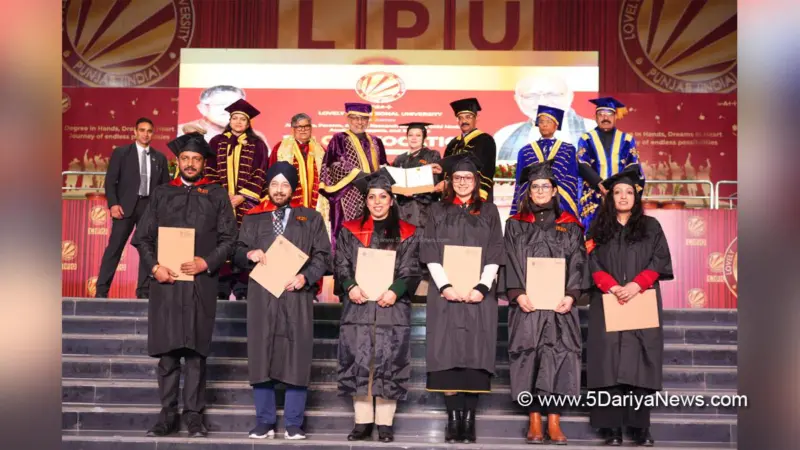 LPU celebrated its 12th annual Convocation with C.P. Radhakrishnan as the Chief Guest