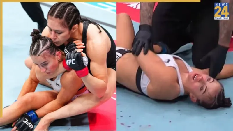Most glamorous UFC fighter gets KO'd, choked out in scary moment, medics rush to., her name is.
