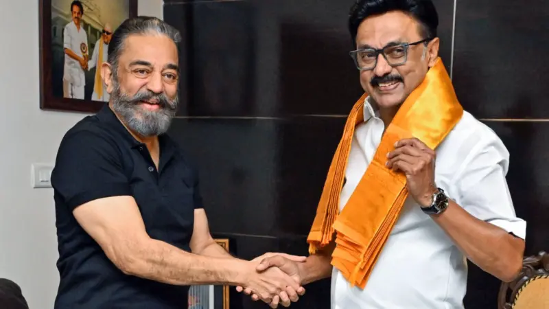 கமல்ஹாசனின் மநீம திமுகவின் போட்டியாளராக இருந்த நிலையிலிருந்து, அதன் ஆதரவாளராக மாறியது எப்படி?