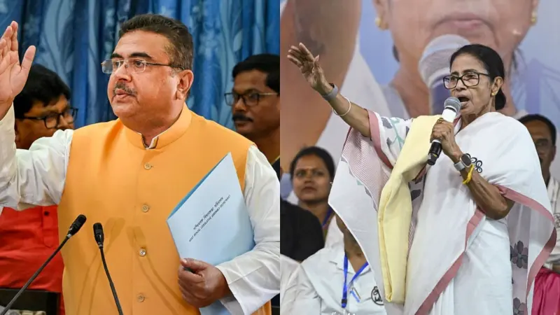West Bengal Assembly Elections 2026 | Nandigram rerun in Bhabanipur: Suvendu Adhikari defeats Mamata Banerjee by over 15k votes