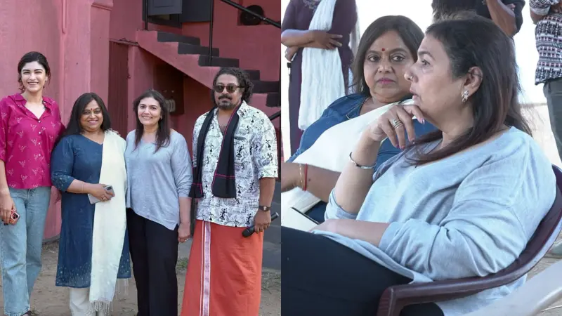 ഉറ്റമിത്രത്തെ കാണാൻ ഓടിയെത്തി സുചിത്ര മോഹൻലാല്‍; 'ആരംഭം' സെറ്റില്‍ സര്‍പ്രൈസ് വിസിറ്റ്!