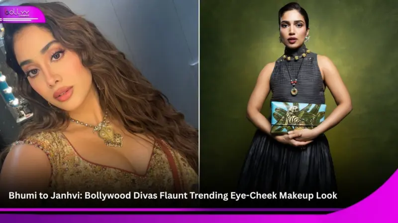Bhumi to Janhvi: Bollywood Divas Flaunt Trending Eye-Cheek Makeup Look