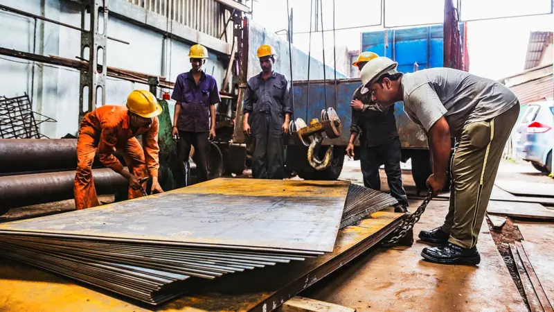 Seeking higher wages, reduction of duty hours, workers' protest at Hazira steel plant turns violent