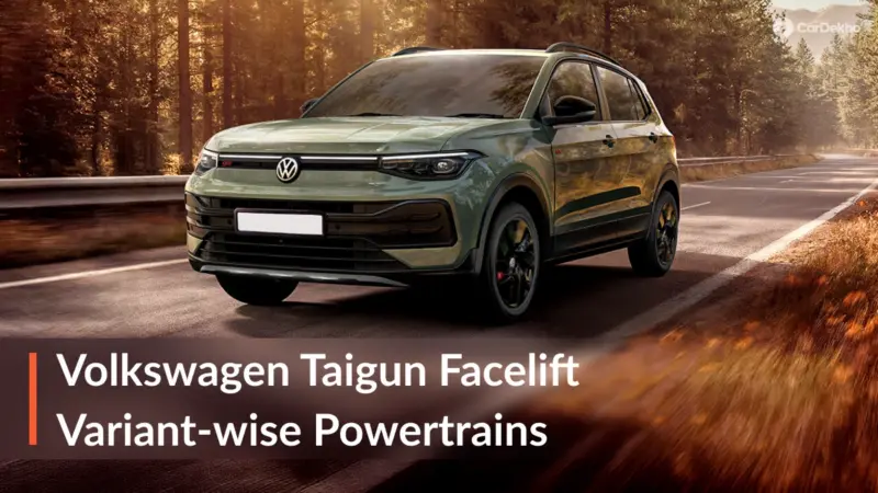 Volkswagen Taigun Facelift Variant-wise Powertrain Options Explained