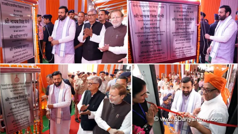 महम में मुख्यमंत्री नायब सिंह सैनी ने किया 202.77 करोड़ रुपये की विकास परियोजनाओं का उद्घाटन  एवं शिलान्यास