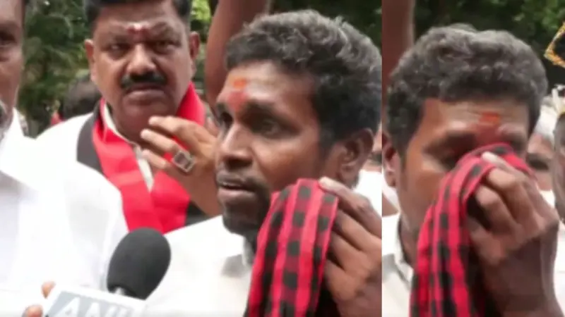 திமுக தொடர் பின்னடைவு.. மனமுடைந்து கண்ணீர் விட்டு கதறி அழுத தொண்டர்!