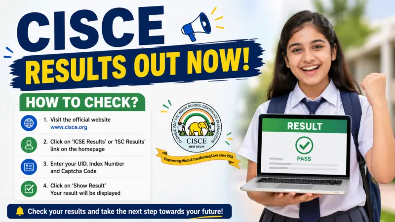 CISCE Results Out Now. How To Check?
