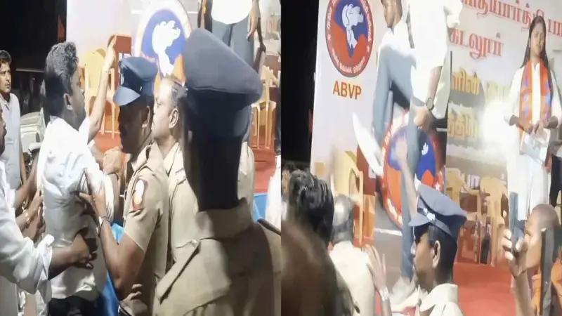 பா.ஜ.க கூட்டத்தில் திருமாவை தரம் தாழ்ந்து விமர்சித்ததால் வாக்குவாதம்; சாலை மறியலில் விசிகவினர்!