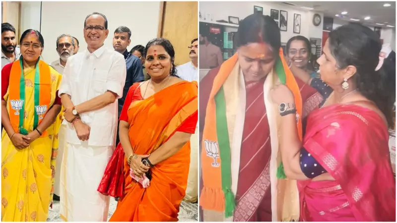 ശോഭയുടെ വാദം പൊളിയുന്നു; പണം കൈമാറിയ സ്ത്രീക്കൊപ്പം ശോഭ സുരേന്ദ്രനും കേന്ദ്രമന്ത്രിയും നില്‍ക്കുന്ന ചിത്രങ്ങള്‍ പുറത്ത്