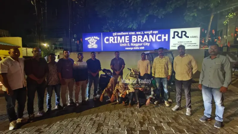 नागपुर में शटर तोड़कर चोरी करने वाला गिरोह गिरफ्तार, तीन आरोपी पकड़े