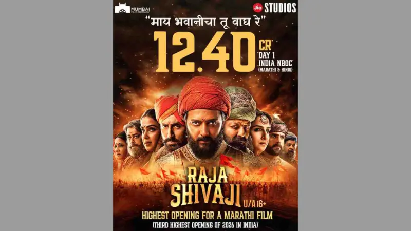 Raja Shivaji Creates Box Office History with Biggest-Ever Opening Day for Marathi Cinema, Collects Rs 12.40 Crore Net on Day 1