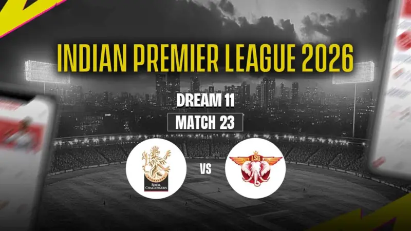 RCB vs LSG Dream11 Prediction Today, Match 23, Pitch Report, Fantasy Tips