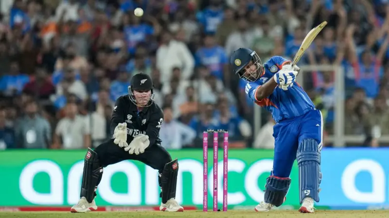India reach 255/5 against New Zealand in Ahmedabad; What's the highest successful run chase in a T20 world Cup final?
