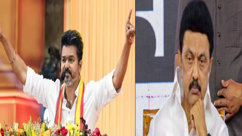 தமிழகத்தில் 'தளபதி' சுனாமி! - 100 தொகுதிகளில் தவெக முன்னிலை! - திமுக, அதிமுக-வை ஓரம் கட்டிய விஜய்! - அதிருது கோட்டை..!!!