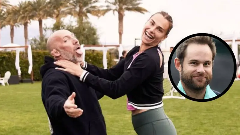 Aryna Sabalenka Playfully Requests Andy Roddick to Ask 'Bald' Coach Jason Stacy 'Why He Doesn't Let His Hair Grow'