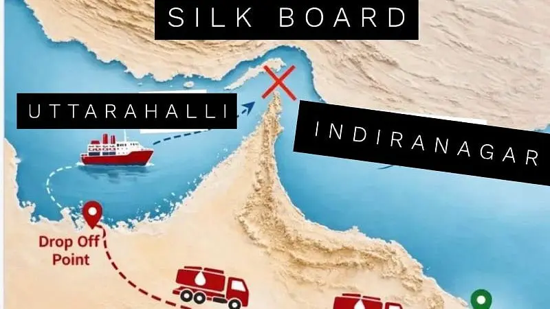Strait of Hormuz 'Bengaluru edition': Hilarious post suggests ways to avoid Silk Board