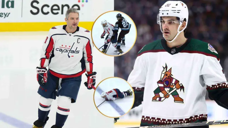 "Wayne sent a hitman" - Fans react as Alex Ovechkin gets injured following collision with Jack McBain