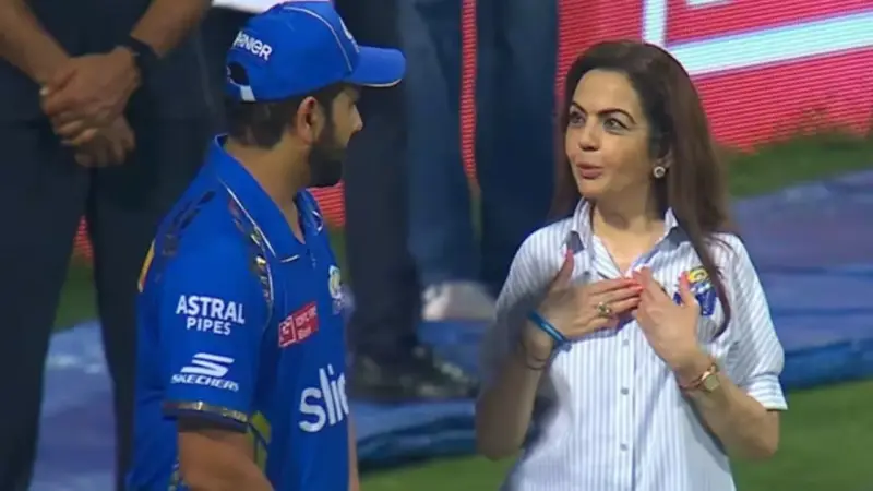 Watch: Nita Ambani fails to recognize Rohit Sharma, calls him a "young boy"