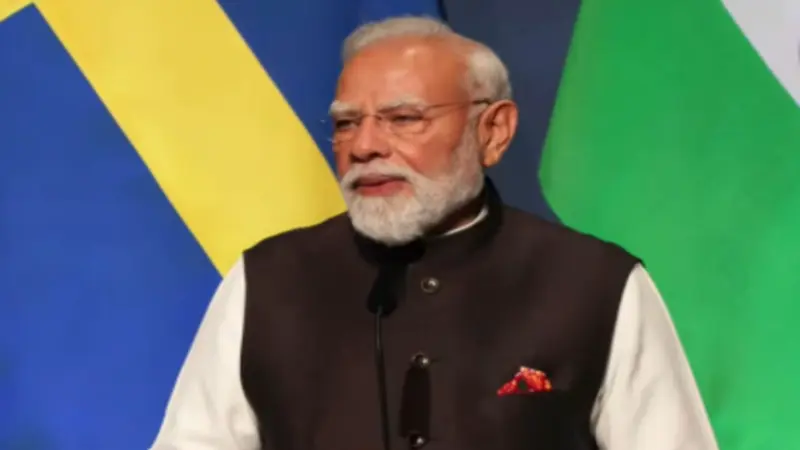 PM Modi conferred with Sweden's 'Order of the Polar Star', calls it "an honour for 140 crore people of India"
