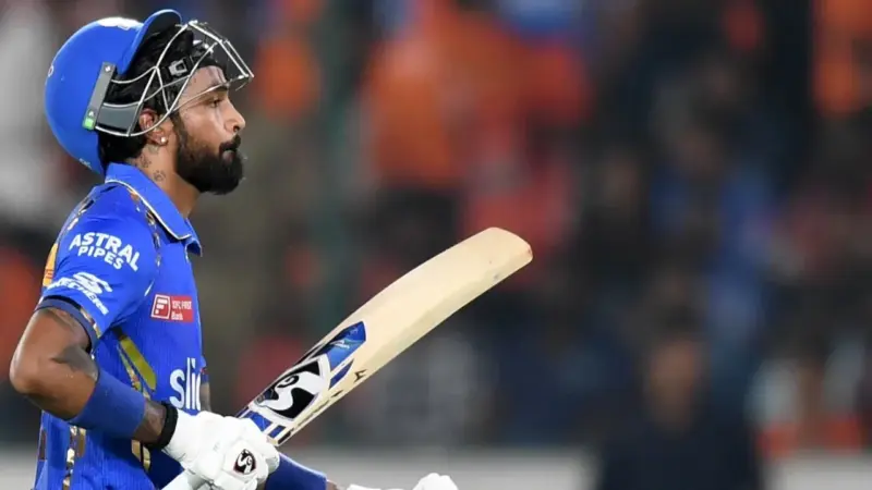 Revealed: Why Hardik Pandya is not playing today's match against LSG in IPL 2026?