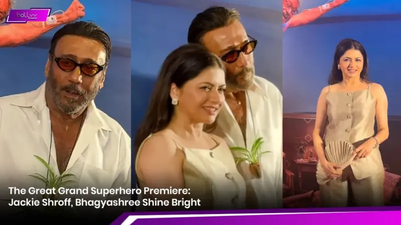 The Great Grand Superhero Premiere: Jackie Shroff, Bhagyashree Shine Bright