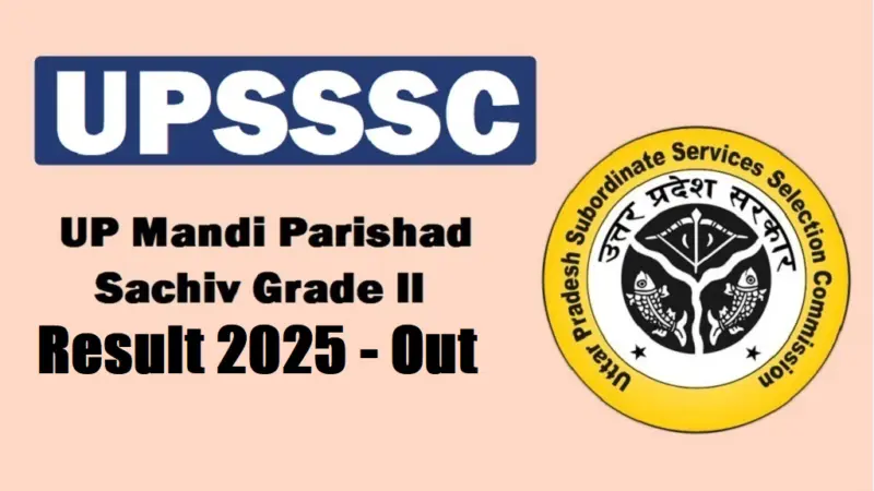 UPSSSC Mandi Parishad Sachiv Grade II Final Result 2026
