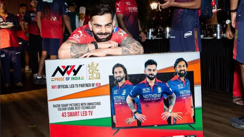 RCB gift Virat Kohli 43-inch LED TV after match-winning performance against Gujarat Titans in IPL 2026