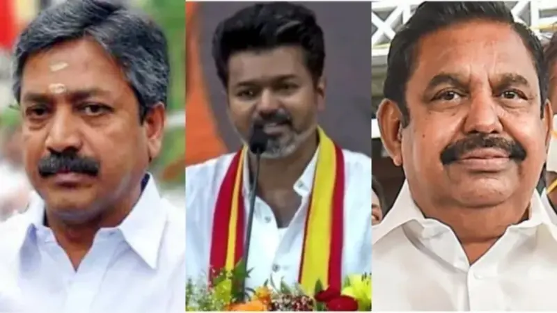 எடப்பாடி தலையில் பேரிடி. அதிமுகவை உடைக்கும் சி.வி.சண்முகம்?. விஜய்க்கு ஆதரவாக 30 எம்.எல்.ஏ-க்கள்..  தமிழக அரசியலில் உச்சகட்ட பரபரப்பு.!