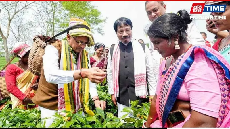 Shivraj Singh Chouhan Unveils Tea Worker Welfare Push in Assam