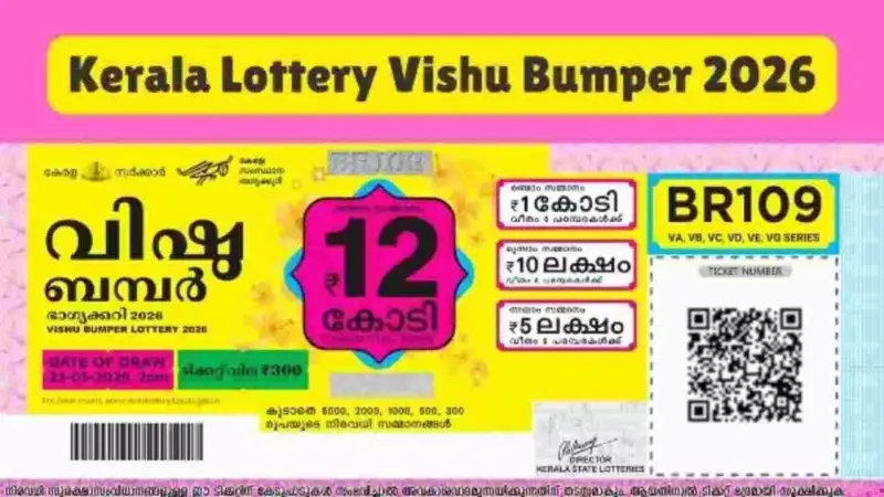 Kerala Vishu Bumper Lottery 2026 Results Announced: ₹12 Crore Jackpot Winner Revealed