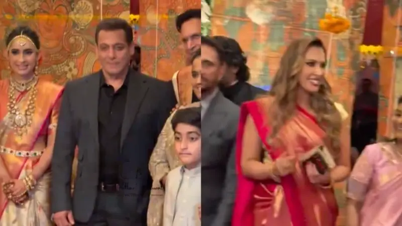 Video: Salman khan attends wedding with rumoured girlfriend