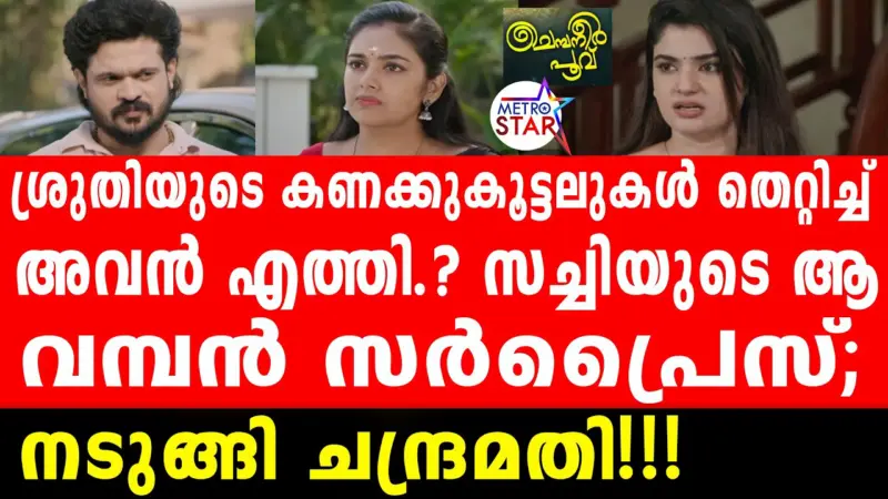 ശ്രുതിയുടെ കണക്കുകൂട്ടലുകള്‍ തെറ്റിച്ച്‌  അവൻ എത്തി.? സച്ചിയുടെ ആ  വമ്പൻ സര്‍പ്രൈസ്; നടുങ്ങി ചന്ദ്രമതി!!!