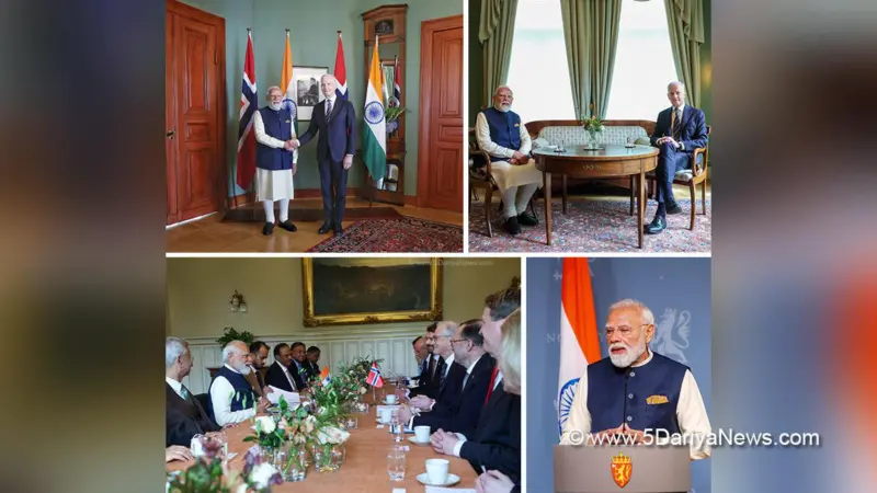 नरेन्द्र मोदी ने जोनास गहर स्टोर के साथ द्विपक्षीय वार्ता की