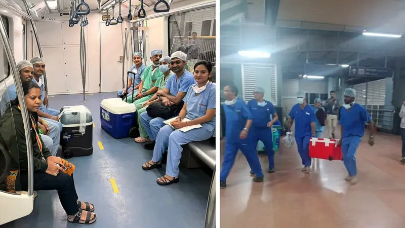 20 நிமிடங்களில் மெட்ரோவில் கொண்டுவரப்பட்ட இதயம்: பெங்களூருவில் நடந்த அதிசயம்!