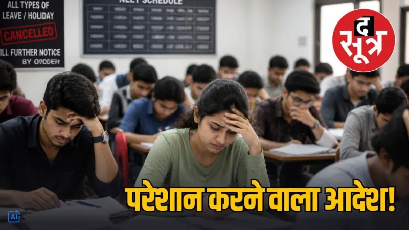 नीट परीक्षा में नकल रोकने के लिए मेडिकल छात्रों की छुट्टियों पर रोक, छात्रों ने उठाए सवाल
