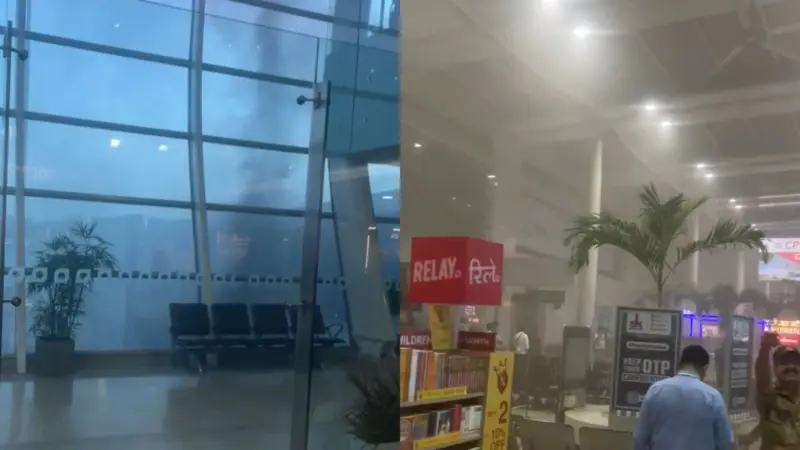 ముంబై ఎయిర్‌పోర్ట్‌లో అగ్నిప్రమాదం: టెర్మినల్-1 వద్ద టెన్షన్!