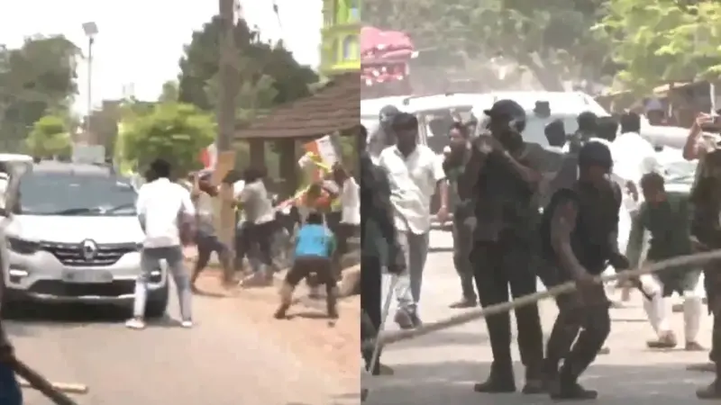 నవోడలో TMC - AJUP మధ్య ఘర్షణ.. రంగంలోకి పోలీసులు