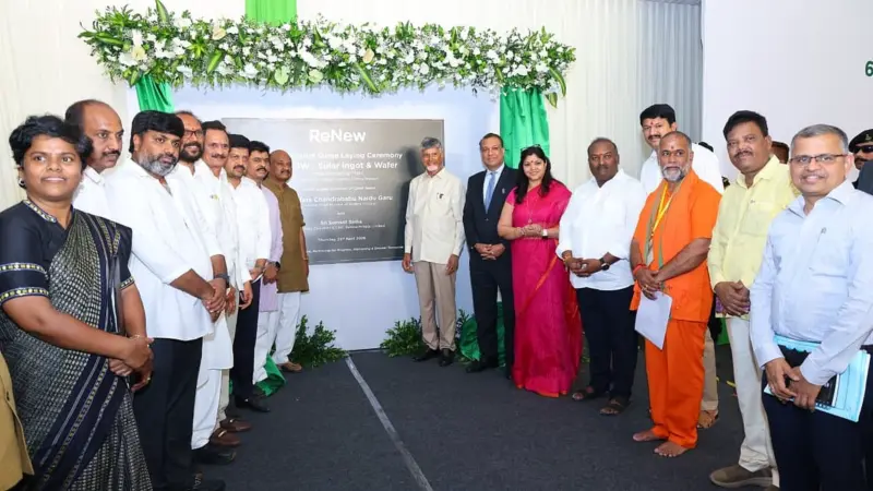 ReNew breaks ground for 6.5 GW solar ingot-wafer manufacturing facility in Andhra Pradesh