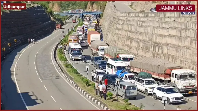 Traffic restored on Jammu-Srinagar national highway day-long closure due to landslides in Ramban