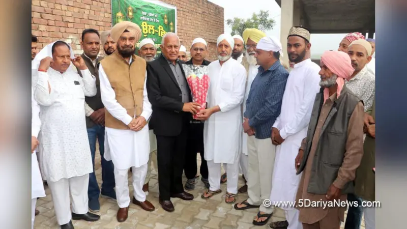 Barinder Kumar Goyal extends Eid-ul-Fitr greetings
