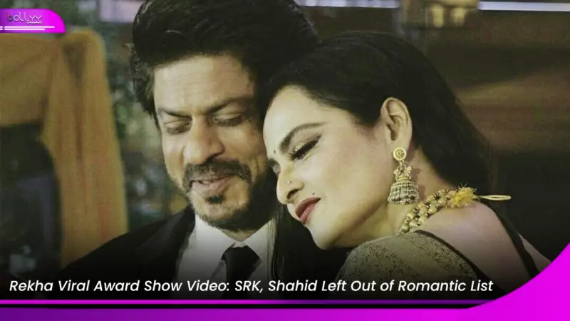 Rekha Viral Award Show Video: SRK, Shahid Left Out of Romantic List