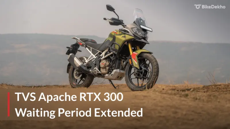 TVS Apache RTX 300 Waiting Period Extends To Four Months