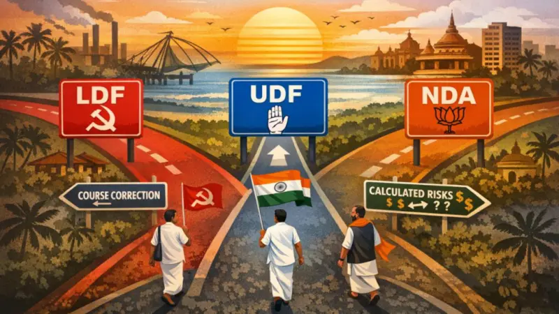 With continuity, course correction and calculated risks, Kerala's three fronts chart distinct paths