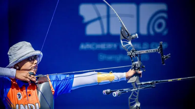 India beat China in dramatic shoot-off to win Archery World Cup gold